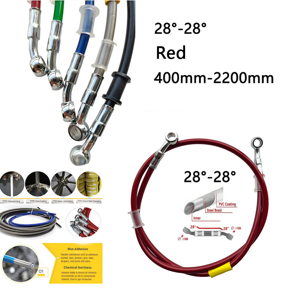 28-28 Red Universal Motorcycle - Brake Line Motorcycle ulasan dan harga